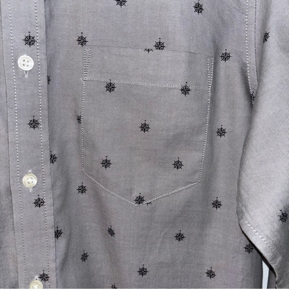 Banana Republic Shirt Men's  UNTUCKED STANDARD FIT Long Sleeve Oxford - Picture 7 of 7